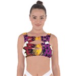 Xtreme Skateboard Graffiti Bandaged Up Bikini Top