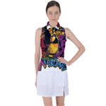 Xtreme Skateboard Graffiti Women s Sleeveless Polo T-Shirt