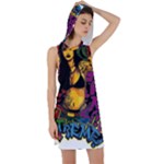 Xtreme Skateboard Graffiti Racer Back Hoodie Dress