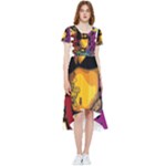 Xtreme Skateboard Graffiti High Low Boho Dress