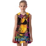 Xtreme Skateboard Graffiti Kids  Pilgrim Collar Ruffle Hem Dress
