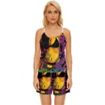 Xtreme Skateboard Graffiti Satin Pajama Short Set