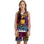 Xtreme Skateboard Graffiti Kids  Basketball Mesh Set