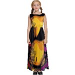 Xtreme Skateboard Graffiti Kids  Satin Sleeveless Maxi Dress