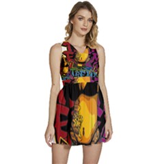 Sleeveless High Waist Mini Dress 