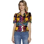 Xtreme Skateboard Graffiti Puffed Short Sleeve Button Up Jacket