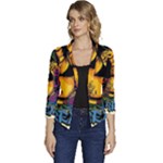 Xtreme Skateboard Graffiti Women s Casual 3/4 Sleeve Spring Jacket