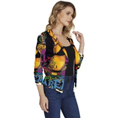 Women s Casual 3/4 Sleeve Spring Jacket 