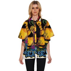 Women s Batwing Button Up Shirt 