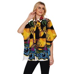 Women s Batwing Button Up Shirt 