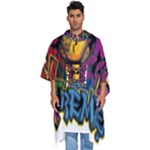 Xtreme Skateboard Graffiti Men s Hooded Rain Ponchos