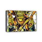 Cowboy Skeleton With Gun Illustration Mini Canvas 6  x 4  (Stretched)