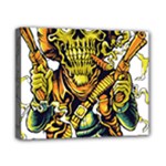 Cowboy Skeleton With Gun Illustration Canvas 10  x 8  (Stretched)