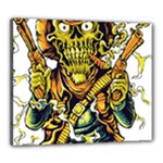 Cowboy Skeleton With Gun Illustration Canvas 24  x 20  (Stretched)