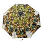 Cowboy Skeleton With Gun Illustration Folding Umbrellas