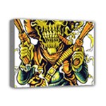 Cowboy Skeleton With Gun Illustration Deluxe Canvas 14  x 11  (Stretched)