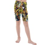 Cowboy Skeleton With Gun Illustration Kids  Mid Length Swim Shorts