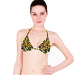 Cowboy Skeleton With Gun Illustration Classic Bikini Top
