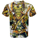 Cowboy Skeleton With Gun Illustration Men s Cotton T-Shirt
