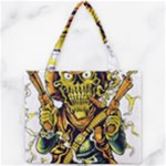 Cowboy Skeleton With Gun Illustration Mini Tote Bag