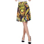 Cowboy Skeleton With Gun Illustration A-Line Skirt