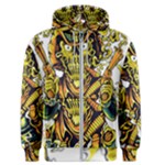 Cowboy Skeleton With Gun Illustration Men s Zipper Hoodie