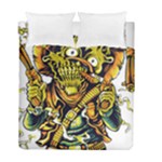 Cowboy Skeleton With Gun Illustration Duvet Cover Double Side (Full/ Double Size)