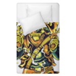 Cowboy Skeleton With Gun Illustration Duvet Cover Double Side (Single Size)