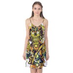 Cowboy Skeleton With Gun Illustration Camis Nightgown 