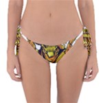 Cowboy Skeleton With Gun Illustration Reversible Bikini Bottoms