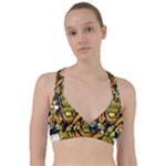 Cowboy Skeleton With Gun Illustration Sweetheart Sports Bra