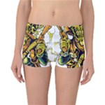 Cowboy Skeleton With Gun Illustration Reversible Boyleg Bikini Bottoms