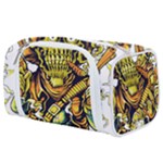 Cowboy Skeleton With Gun Illustration Toiletries Pouch
