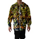 Cowboy Skeleton With Gun Illustration Kids  Hooded Windbreaker