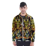 Cowboy Skeleton With Gun Illustration Men s Windbreaker