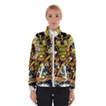 Cowboy Skeleton With Gun Illustration Women s Bomber Jacket