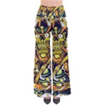 Cowboy Skeleton With Gun Illustration So Vintage Palazzo Pants