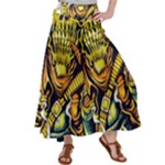 Cowboy Skeleton With Gun Illustration Women s Satin Palazzo Pants