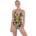 Cowboy Skeleton With Gun Illustration Bring Sexy Back Swimsuit