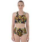 Cowboy Skeleton With Gun Illustration Racer Back Bikini Set