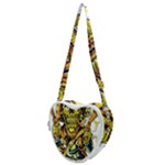 Cowboy Skeleton With Gun Illustration Heart Shoulder Bag