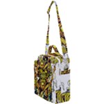 Cowboy Skeleton With Gun Illustration Crossbody Day Bag