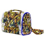 Cowboy Skeleton With Gun Illustration Satchel Shoulder Bag