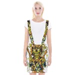 Cowboy Skeleton With Gun Illustration Braces Suspender Skirt