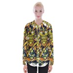 Cowboy Skeleton With Gun Illustration Womens Long Sleeve Shirt