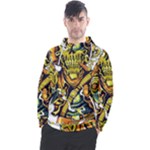 Cowboy Skeleton With Gun Illustration Men s Pullover Hoodie