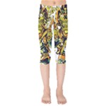 Cowboy Skeleton With Gun Illustration Kids  Capri Leggings 
