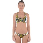 Cowboy Skeleton With Gun Illustration Cross Back Hipster Bikini Set
