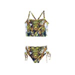 Cowboy Skeleton With Gun Illustration Girls  Tankini Swimsuit