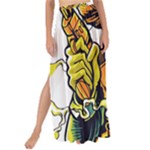 Cowboy Skeleton With Gun Illustration Maxi Chiffon Tie-Up Sarong
